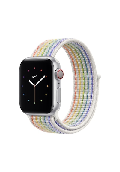 Apple Uyumlu Watch 44mm Krd 03 Hasır Kordon rainbow