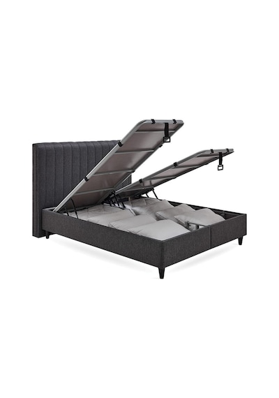 Yataş Bedding Lento Tek Kişilik Baz-Somni Başlık 120x200 Siyah 2'li Set