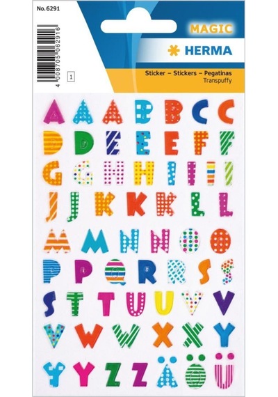 Magıc Etıket Stone Embossed Renklı Harfler