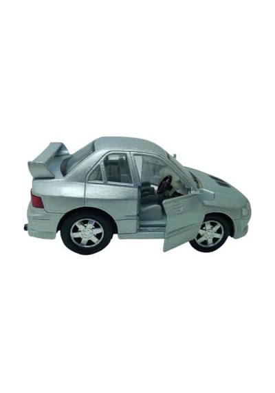 10 Cm. Çek Bırak Gri Mıtsubıshı Diecast Araba