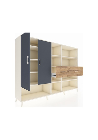 Hyperion Dolap 10 Raflı 2 Çekmeceli 2 Kapaklı 220x44x163 Aytaşı-antrasit/çam Antrasıt/atlas Çam - Aytası Hyperion Dolap 10 Raflı 2 Çekmeceli 2 Kapaklı 220x44x163 Aytaşı-antrasit/çam Antrasıt/atlas Çam - Aytası