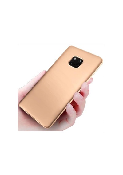 Jopus Mate 20 Pro İle Uyumlu Soft Silikon Kılıf Altın