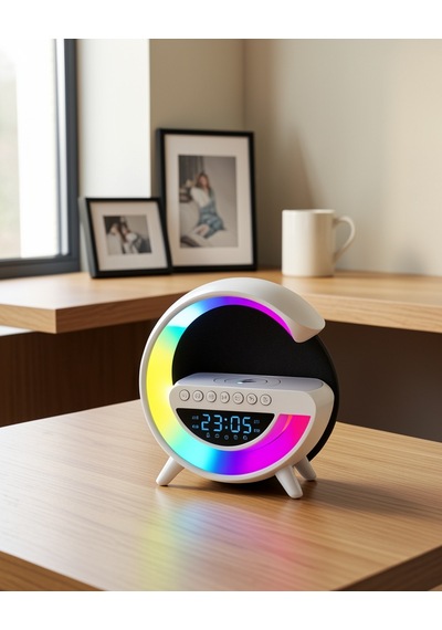 Bluetooth Hoparlör 15w Kablosuz Şarjlı Led Gece Lambası Uczgoogledijital2-1 Belirtilmemiş