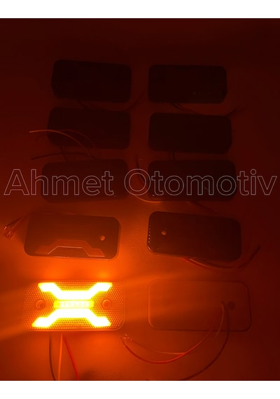 Ahmet Otomotiv 10 Adet Füme Dark Model Sarı-turuncu Led Lamba