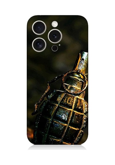 Apple Uyumlu iPhone 15 Pro El Bombası Desenli Silikon Kılıf Silikon