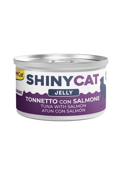 Shinycat Jöle İçinde Somonlu Ton Balıklı Kedi Konservesi 70 Gr Yetişkin Kediler İçin Yaş Mama