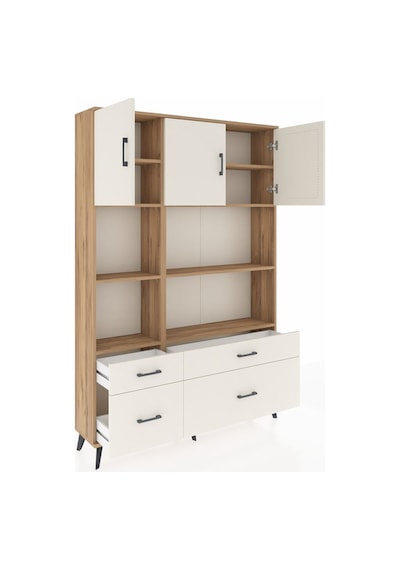 Arges Dolap 8 Raflı 4 Çekmeceli 3 Kapaklı 132x30x195 Çam-ayta... Çam Arges Dolap 8 Raflı 4 Çekmeceli 3 Kapaklı 132x30x195 Çam-ayta... Çam