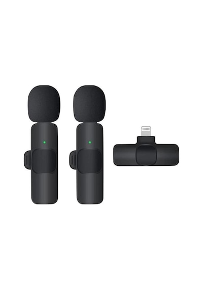 K9 Kablosuz Yaka Mikrofonu Lightning 2 Li Mini Mikrofon Youtube Tik Tok 2 Adet İtem0015kevothon212