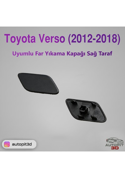 Toyota Verso 2012-2018 Uyumlu Sağ Far Yıkama Kapağı
