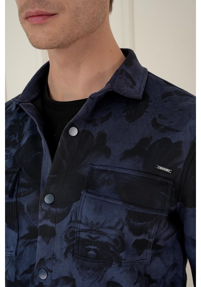 Efor G 1578 Slim Fit Lacivert Klasik Gömlek Lacivert