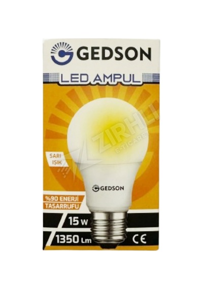 Gedson Led Ampul 15 Watt Sarı Işık