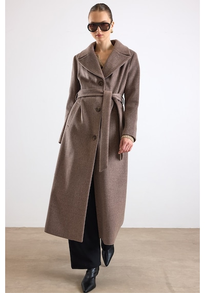 Olcay Mono Kapama Exclusive Uzun Kaban Latte 3175 Krem