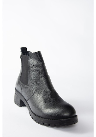 Fox Shoes Siyah Hakiki Deri Kadın Bot N555053903 Siyah