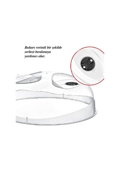 29 Cm Mikrodalga Fırın Kapağı Beyaz
