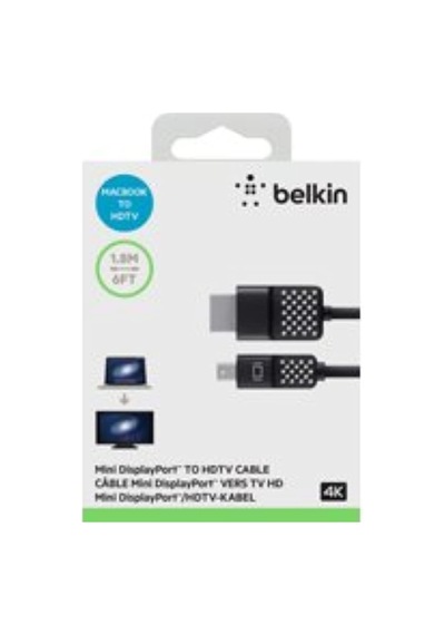 Mini 1.8 M Display Port To Hdmı Cable Siyah Standart