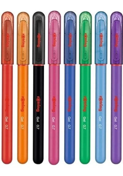 Rotring Jel Roller Kalem Seti 0.7 Mm 8 Renk Karışık