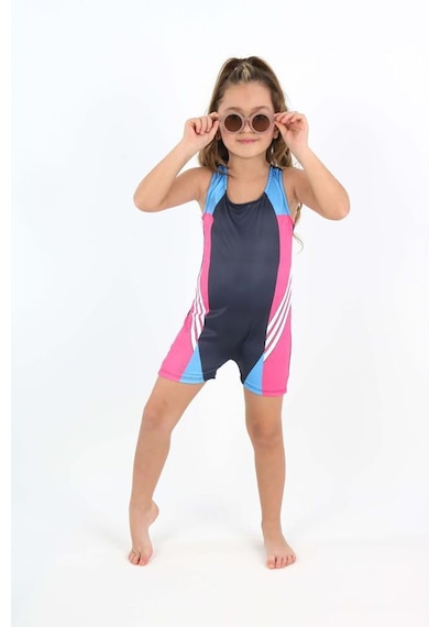 My Kids Wear Yüzücü Şortlu Kız Çocuk Mayo Çok Renkli
