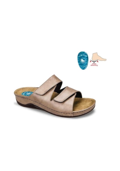 Ceyo 9946 Topuk Jelli Anatomik Taban Kadın Terlik Vizon 36-40 Vizon