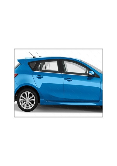 Ebal Otomotiv Mazda 3 Krom Cam Çıtası 4 prç. 2009 Üzeri P. Çelik (HB)