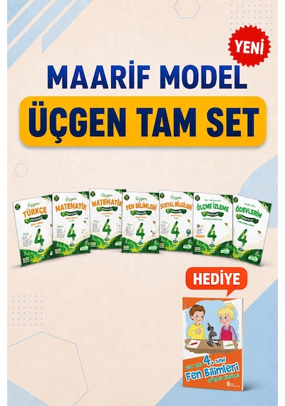 Üçgen 4.sınıf Beceri Temelli İlkokul Yolculuğu Seti+fen Çalışma Kitabım