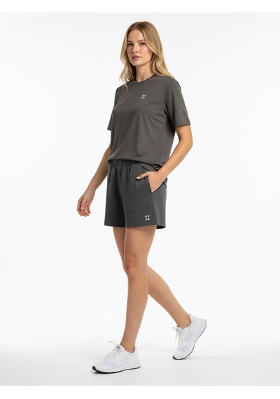 Xint Haki Pamuk Dokulu Oversize Şort 470534