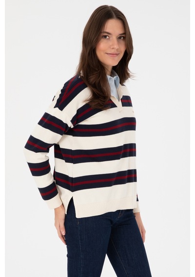 U.S. Polo Assn. U.s. Polo Assn. Kadın Kazak /triko 50314790-vr256 İnci