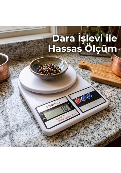 Crown Dijital Mutfak Terazisi - 10 Kg Kapasite, Yüksek Hassasiyetli Hassas Terazi, Dara Fonksiyonlu Tare , Lcd Ekran, Diğer Crown Dijital Mutfak Terazisi - 10 Kg Kapasite, Yüksek Hassasiyetli Hassas Terazi, Dara Fonksiyonlu Tare , Lcd Ekran, Diğer