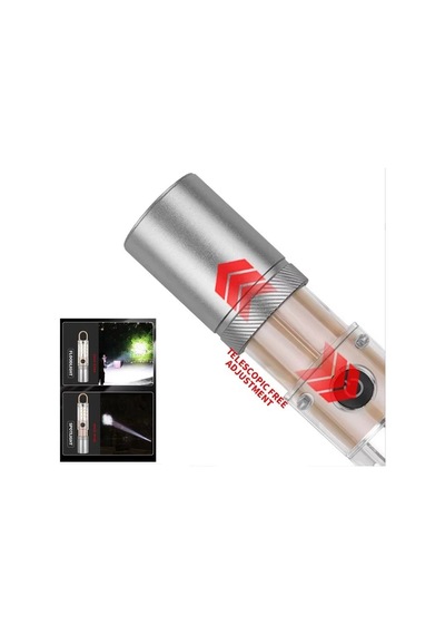 Peakstar Ps-8915 10w Zoomlu Led Powerbank Özellikli Şarjlı Kamp El Feneri Çok Renkli