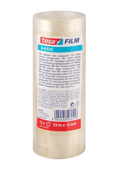 Tesa Basic Film Şeffaf Izole Bant 12 Adet 58552