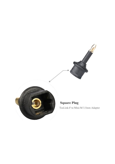 3044 Toslink To Mini Toslink Adaptör Çevirici Dönüştürücü Optik 3.5mm Dişi Erkek Kablo Ses Dişi