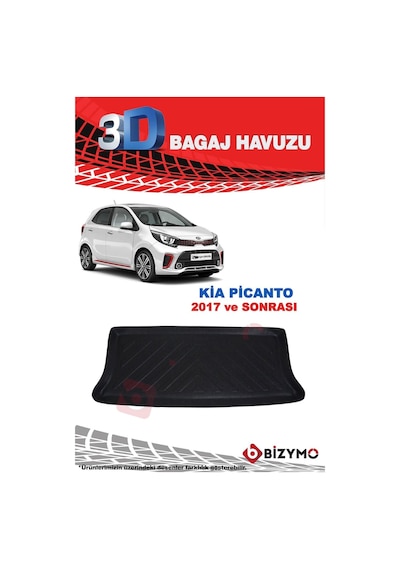 Kia Picanto 2018 Ve Sonrası 3d Bagaj Havuzu Standart