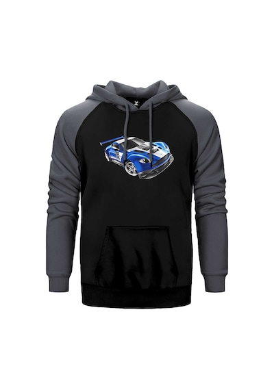 Aston Martin Dbs Gri Renk Reglan Kol Kapşonlu Sweatshirt Gri