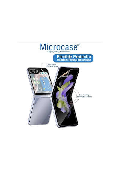 Samsung Galaxy Z Flip5 Uyumlu Hydrogel Esnek Önarka Koruma Film-al3426