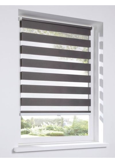 Kidmex Antrasit Bambu Zebra Stor Güneşlik Perde