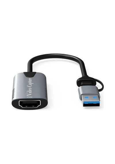 Type-c To Usb 2in1 Video Capture Yakalama Kartı Uçlu Hdmı To Type-c Pc Bilgisayar Video Adaptör Çevirici Hdmı Aktarma İçin Kullanılmaz
