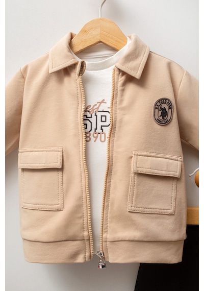 U.S. Polo Assn. Erkek Bebek Krem Takım 5274-48898 Krem
