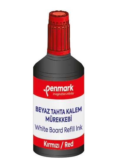 Penmark Beyaz Tahta Kalem Mürekkebi 100 Ml Kırmızı Hs-107 03