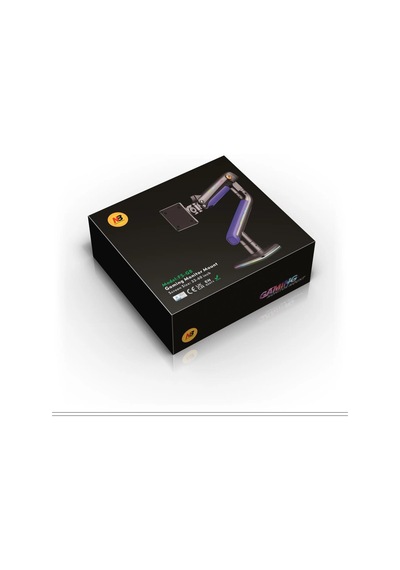 Nb F5-GB Gaming Monitör Kolu 32-60 RGB 2-20 Kg Taşıma Kapasiteli Monitör Tutucu