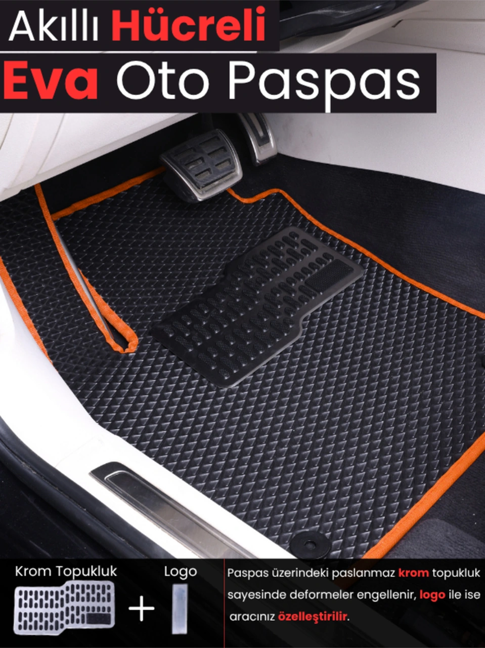 Honda-civic-fd6-sedan- 2006-2011 İçin Eva İç Paspas Takımı Metal Topukluk Dahil -199