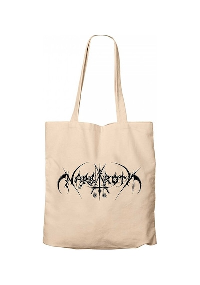 Nargaroth Logo Krem Kanvas Bez Çanta Krem