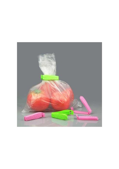 Renkli Poşet Kapatıcı Mini Klips 5 Adet Birden - 873592355