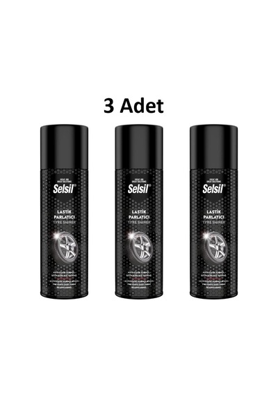Selsil Lastik Parlatıcı 500 Ml 3 Adet