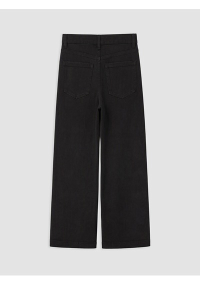 Lcw Jeans Siyah Yüksek Bel Culotte Kadın Jean Pantolon