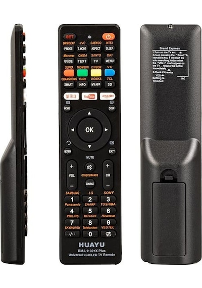 Huayu Rm-l1130 + X Plus Siyah Universal Lcd Led Tv Kumanda