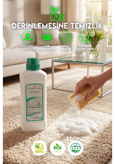 Doğal Leke Çıkarıcı Parfümlü Halı Şampuanı 2'li Set Diğer