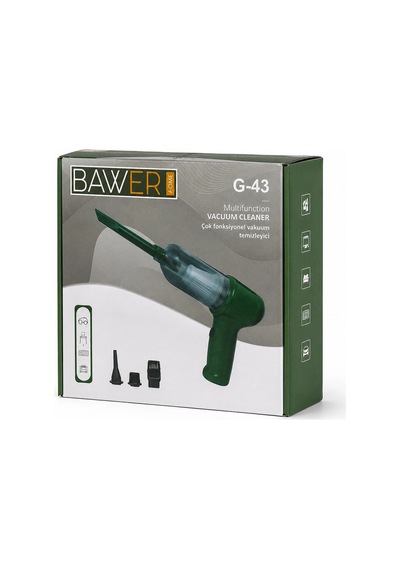 Oto Araç Sarjlı El Tipi Basınçlı Hava Üfleme - Süpürge Makine 3 Başlık G-43 5580 Diğer