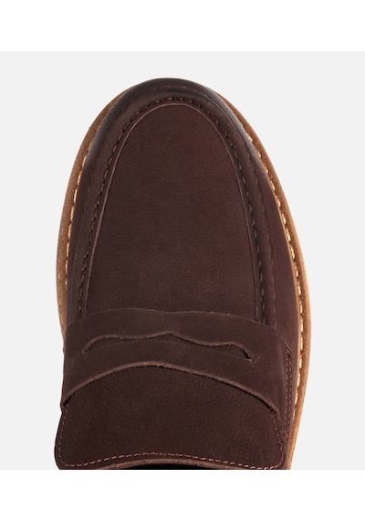 Hotiç Erkek Nubuk Deri Kahverengi Taban Detaylı Günlük Loafer 02ayh333820a480 02ayh333820a480