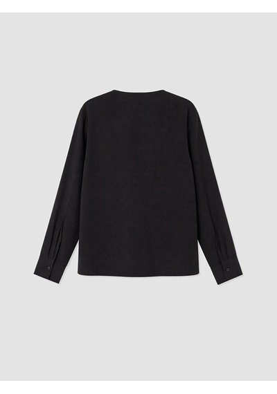 Lcw Modest Siyah V Yaka Bağcıklı Kadın Kimono
