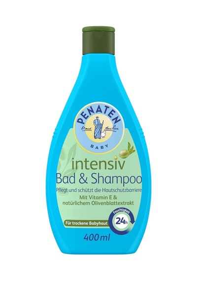 Penaten Intensiv Bebek Banyo Köpüğü Ve Şampuanı 400 Ml, E Vitaminli, Zeytin Yaprağı Özlü, Kuru Cilt
