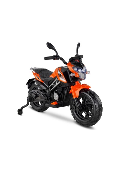 447 Motocross Akülü Motorsiklet 12v Turuncu